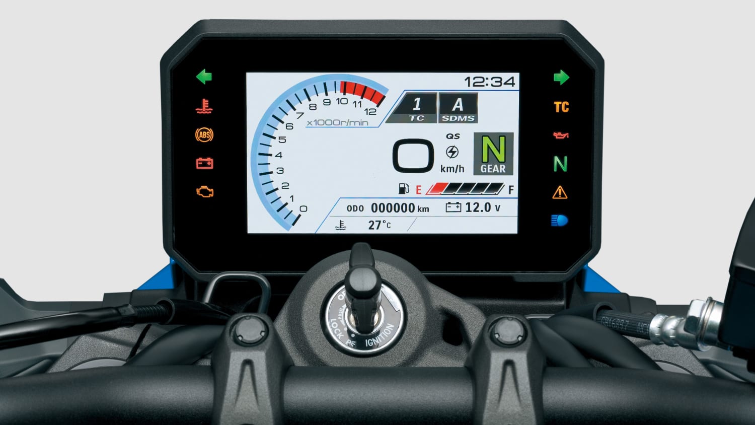 Display der Suzuki GSX-8 S
