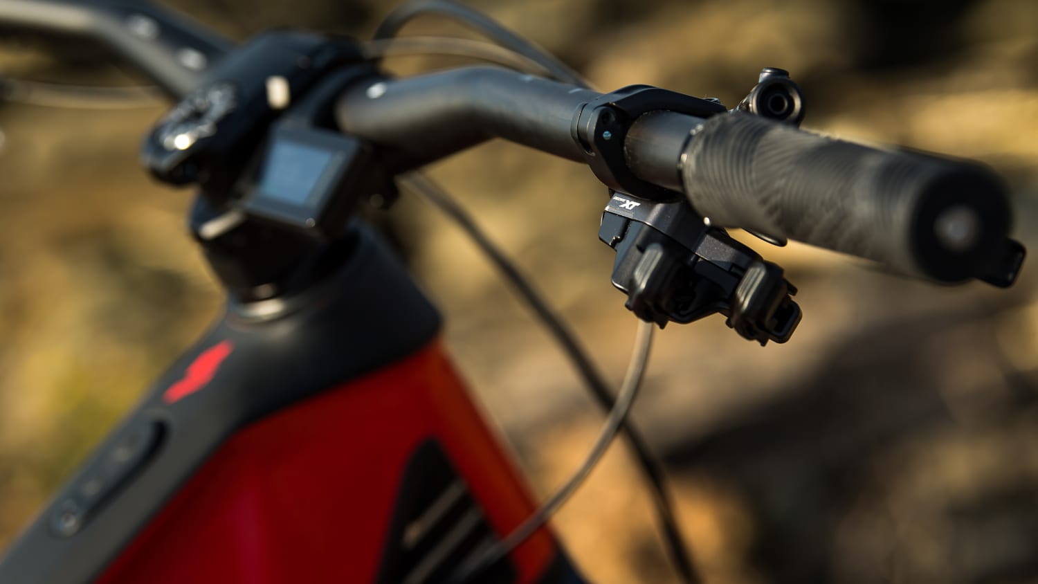 Outdooraufnahme der Schaltung von Shimano