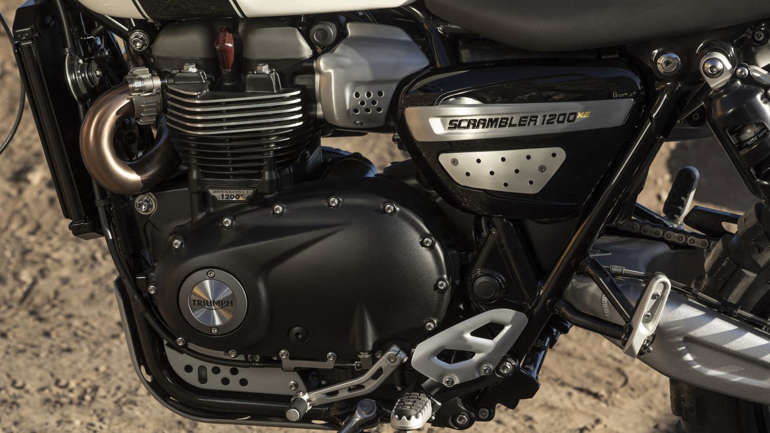der Motor der Triumph Scrambler 1200 XE