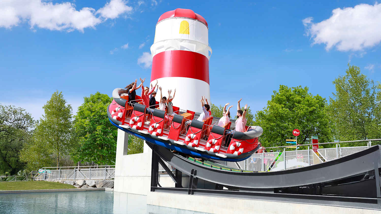 Eine Fahrattraktion im Ravensburger Spieleland