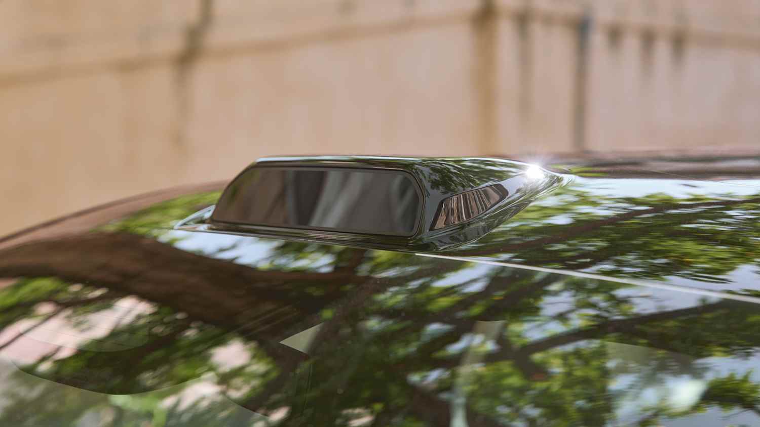 Detailaufnahme des Daches des  Volvo ES90