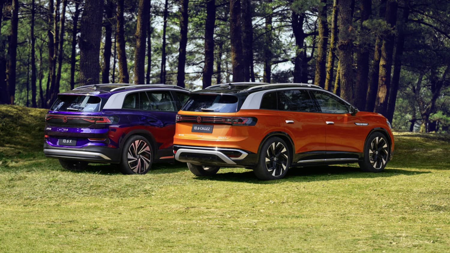 der VW ID.6 CROZZ und ID.6 X von der Seite