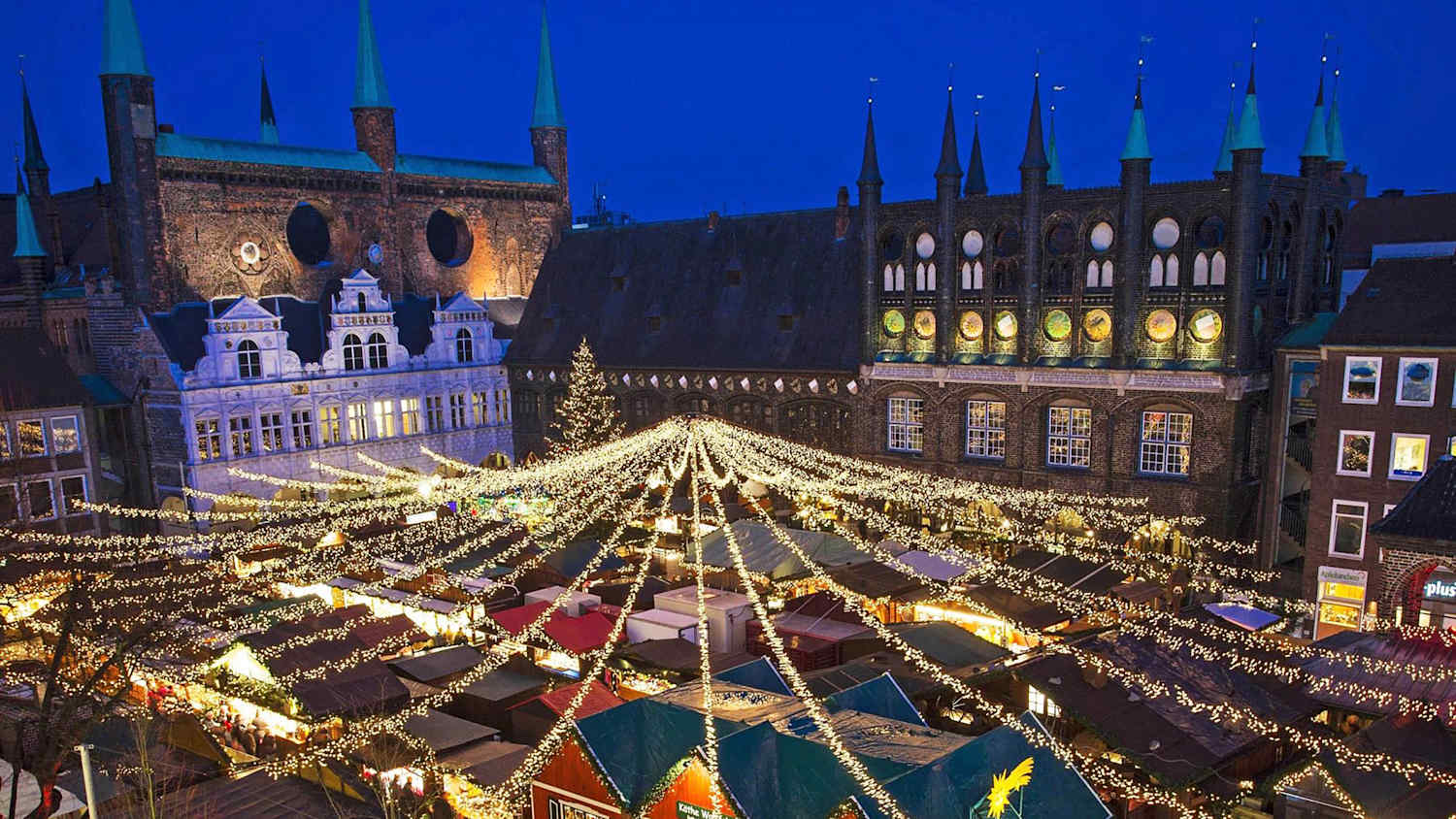 Aufnahme des Lübecker Weihnachtsmarktes