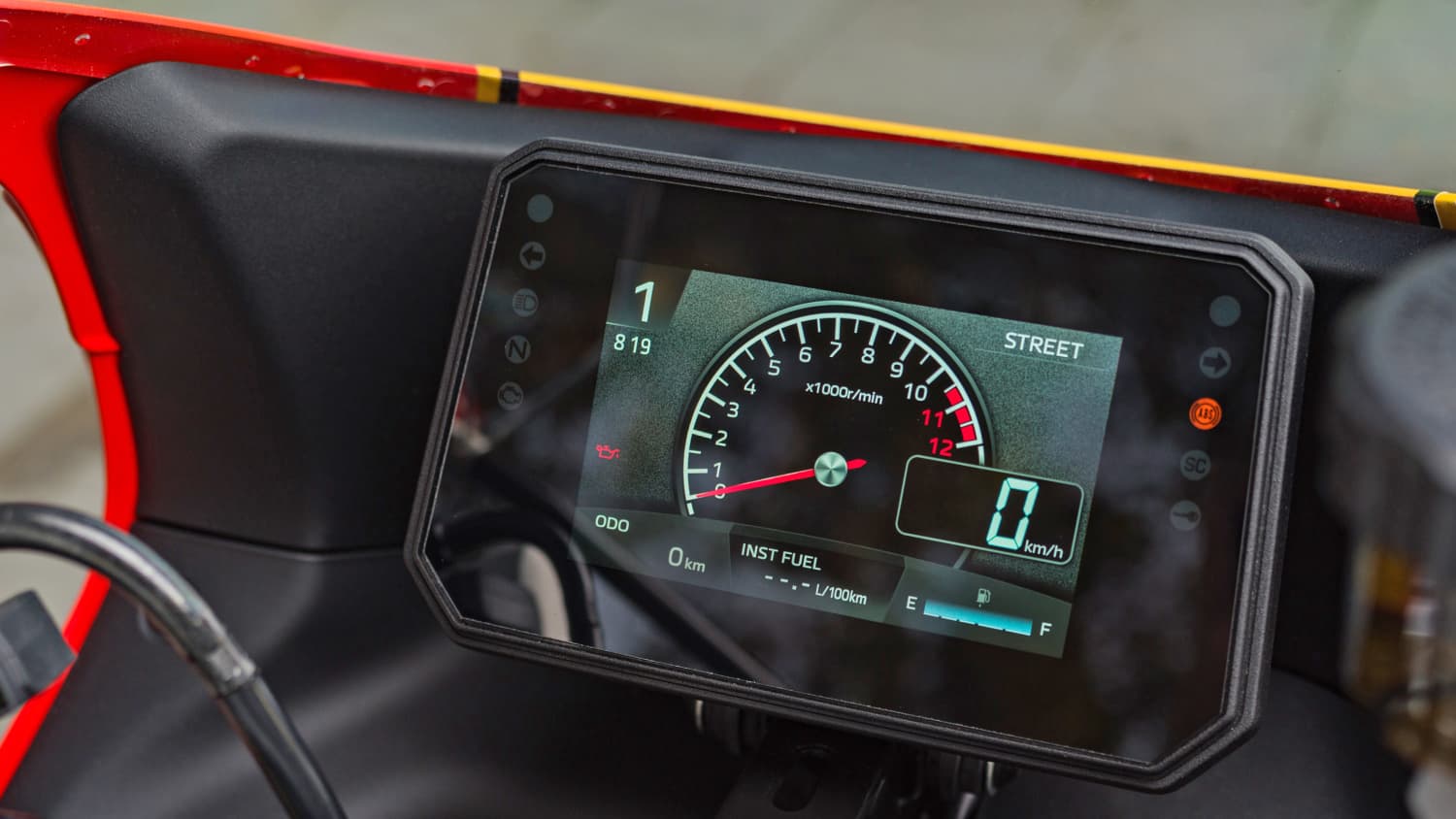 Das Display der Yamaha XS 850 GB