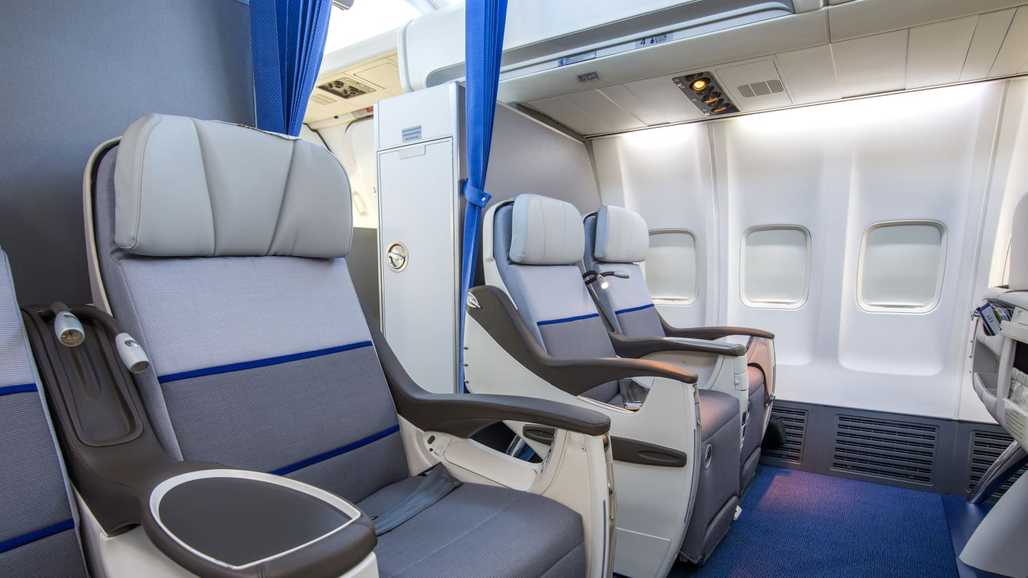 Business Class in einem Flugzeug