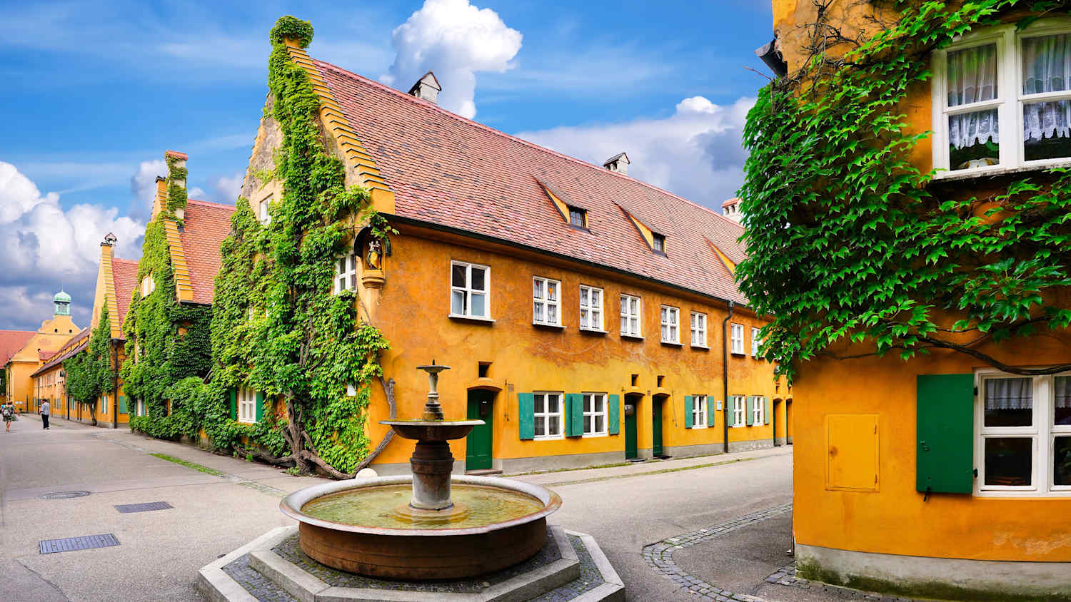 Häuser der Fuggerei in Augsburg