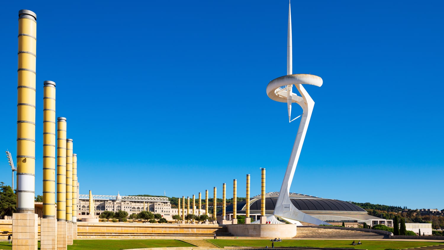 Das Olympiageläde in Barcelona