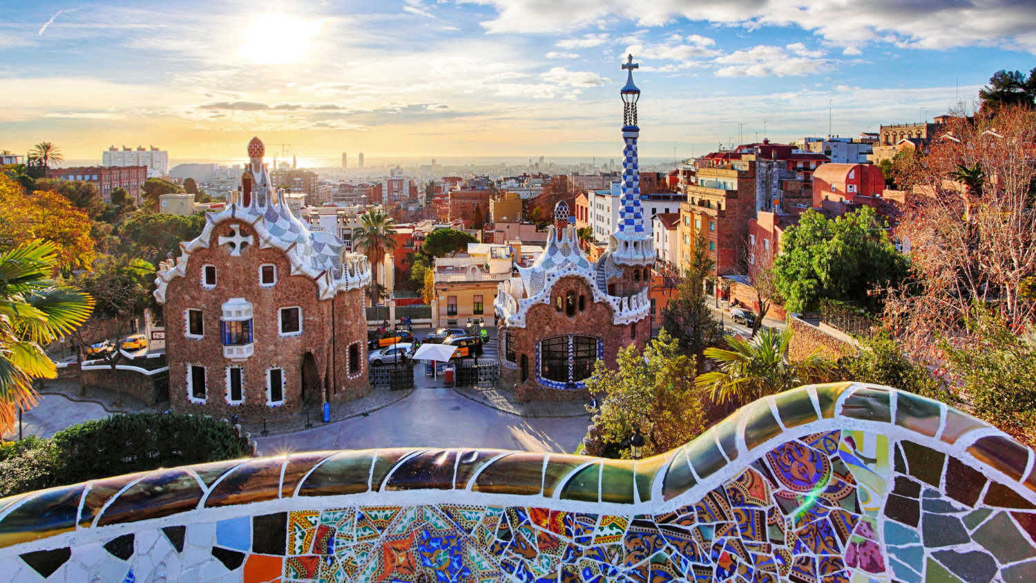 Park Guell in Barcelona Spanien