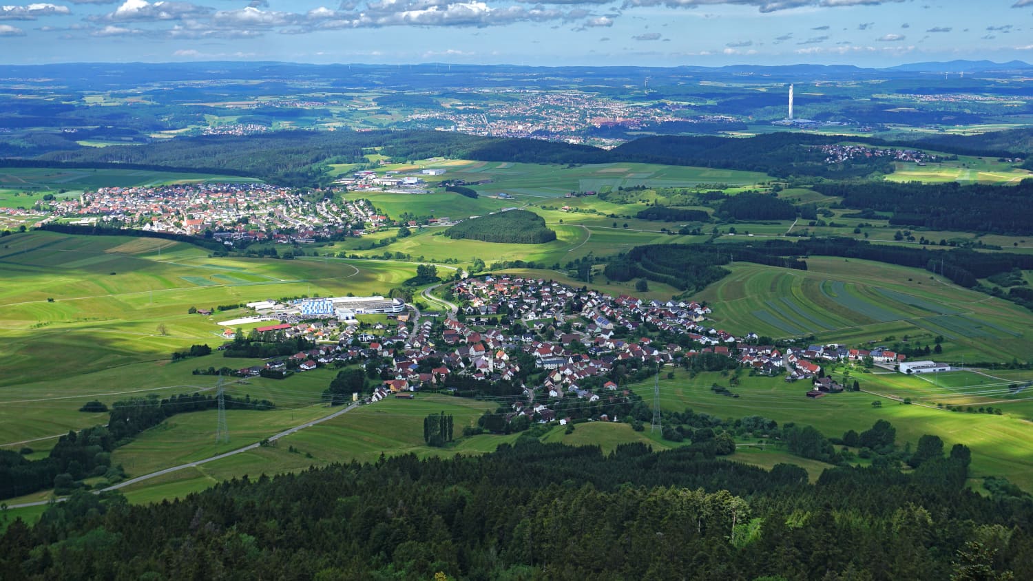 Blick vom Lemberg in der schwäbischen Alb