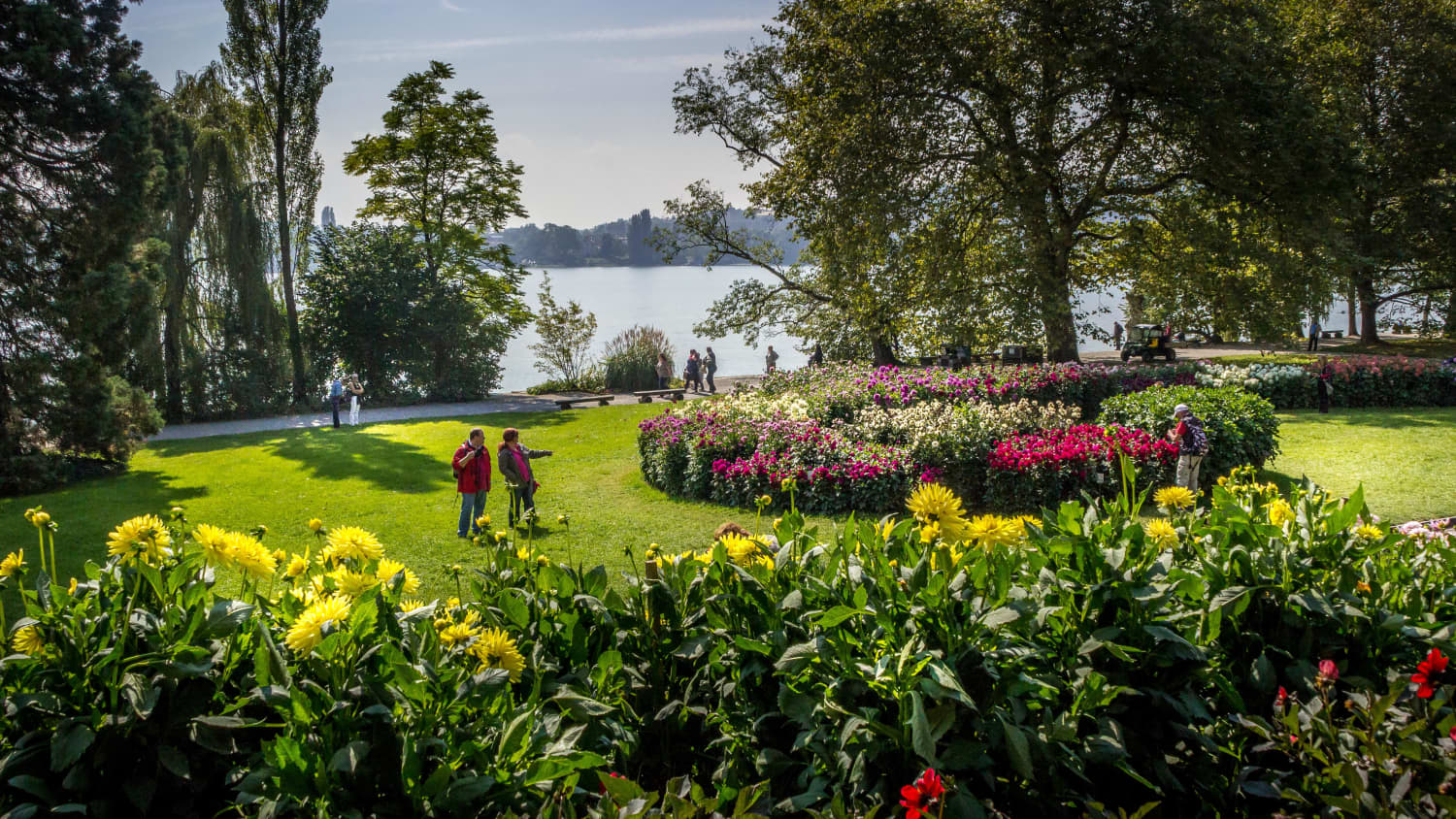Frühling auf der Insel Mainau am Bodensee