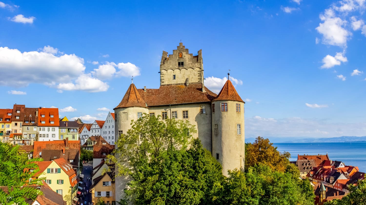 Blick über Meersburg am Bodensee