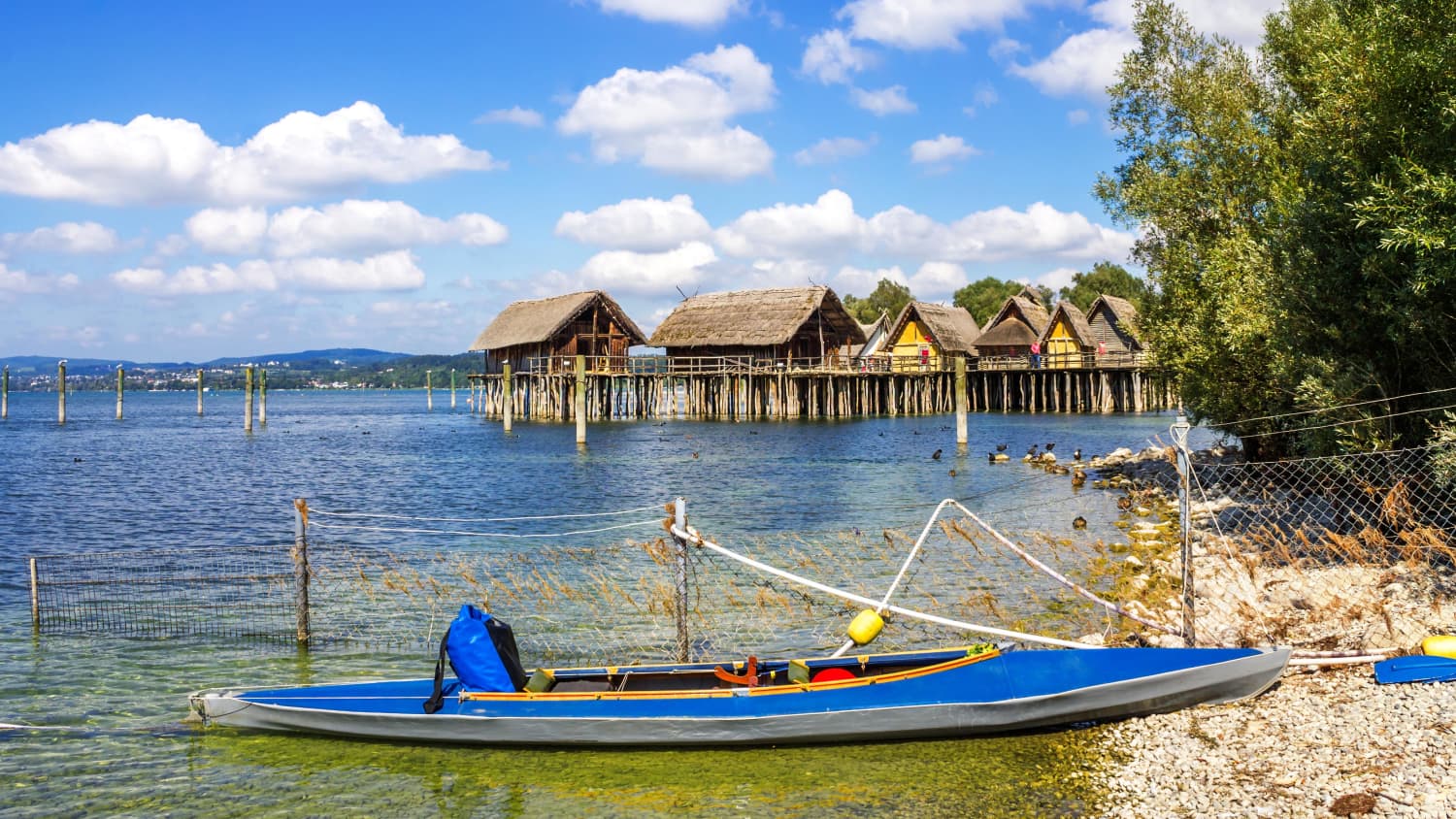 Die Pfahlbauten in Unteruhldingen am Bodensee