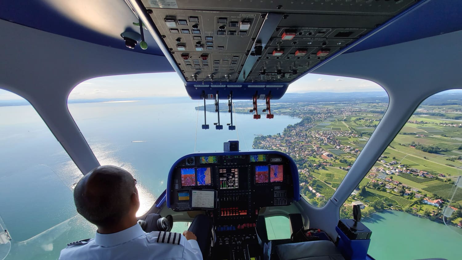 Im Zeppelin über Lindau am Bodensee