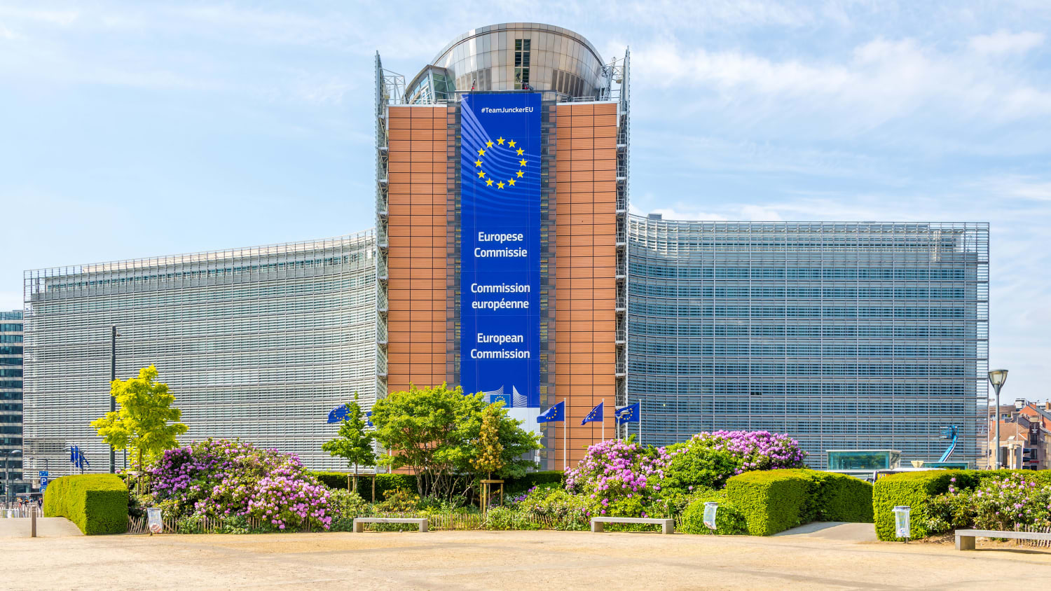 Das Berlaymont Gebäude in Brüssel