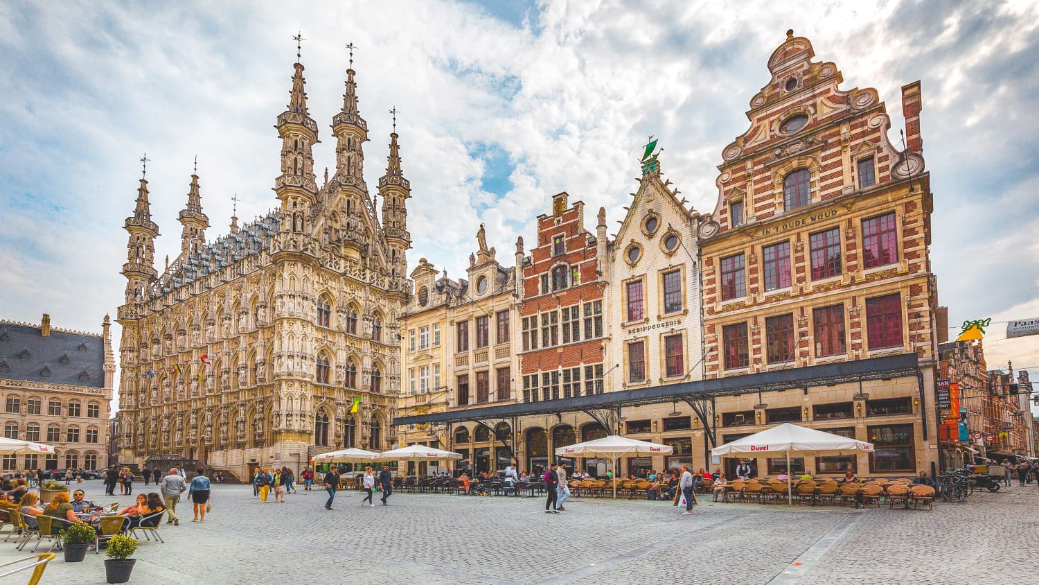 Rathaus in der Stadt Leuven in Belgien