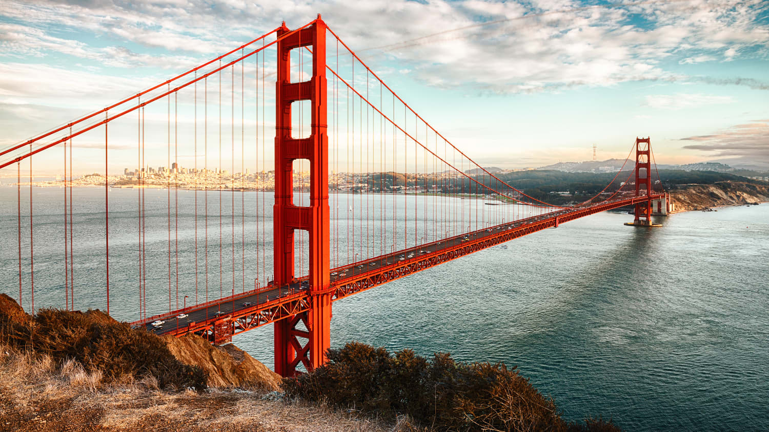 Blick auf die Golden Gate Bridge bei San Fransisco