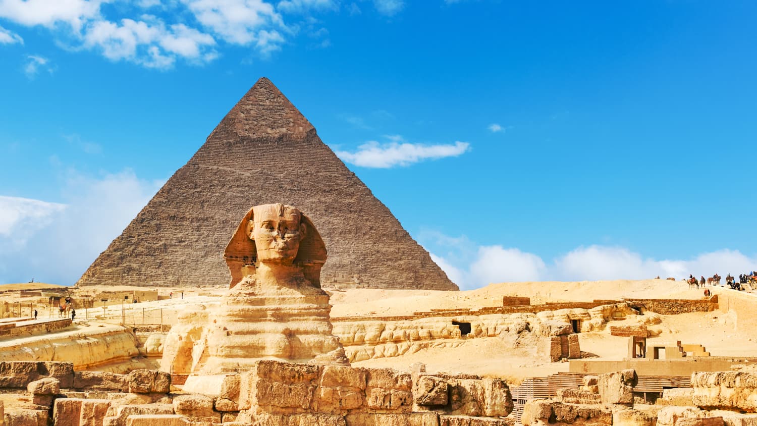 Die (auch der) Große Sphinx von Gizeh in Ägypten