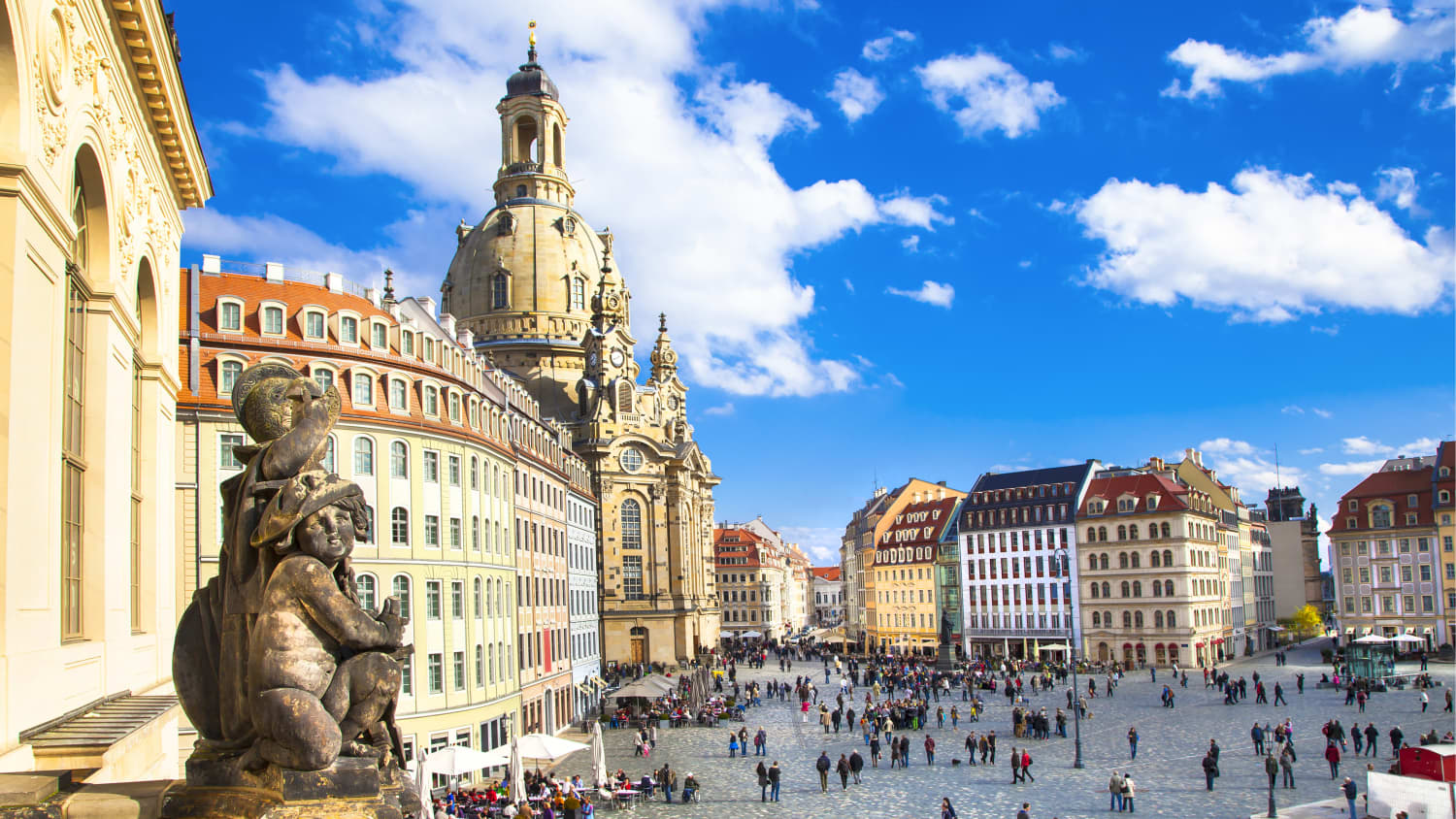 Barockstadt Dresden mit Neumarkt und Frauenkirche