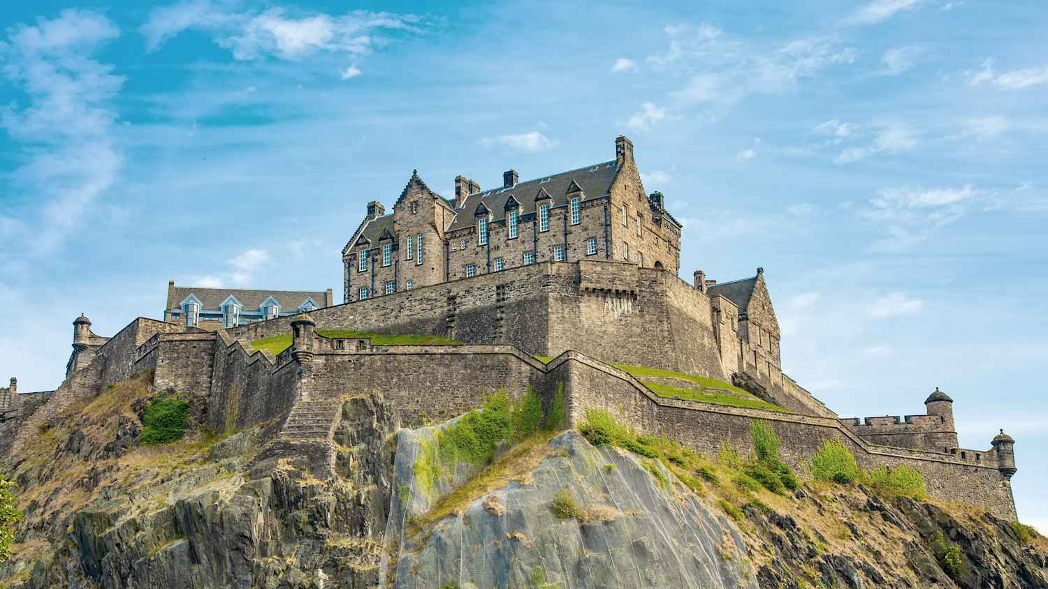 Außenansicht der Burg Edinburgh Castle