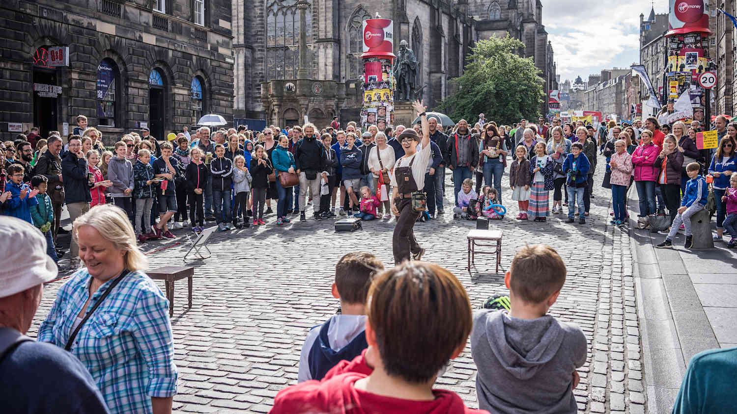 Artisten auf dem Fringe Festival in Edinburgh