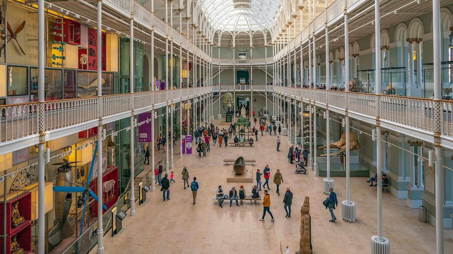 Halle im National Museum Scotland in Edinburgh