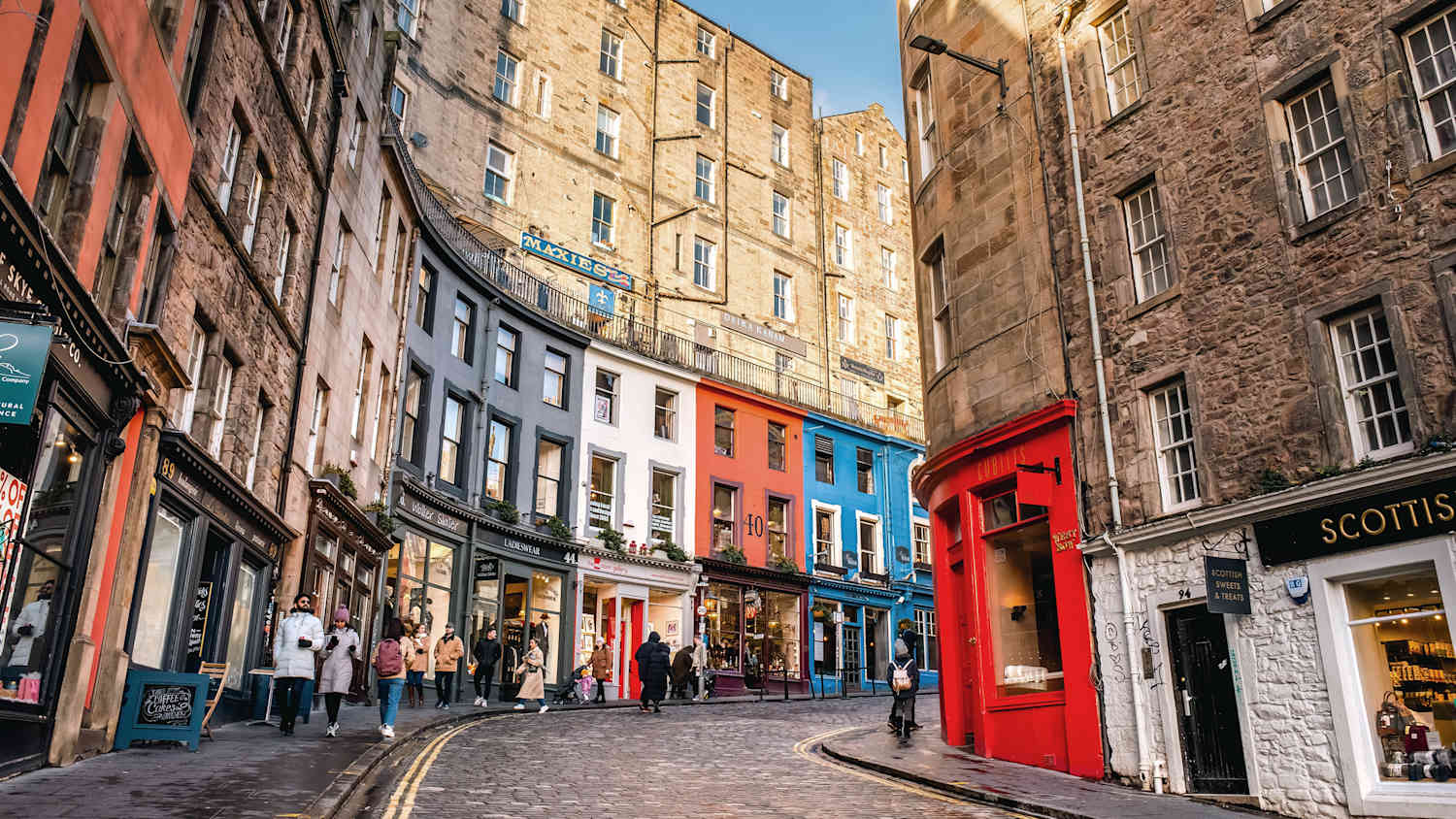 Victoria Street in Edinburgh