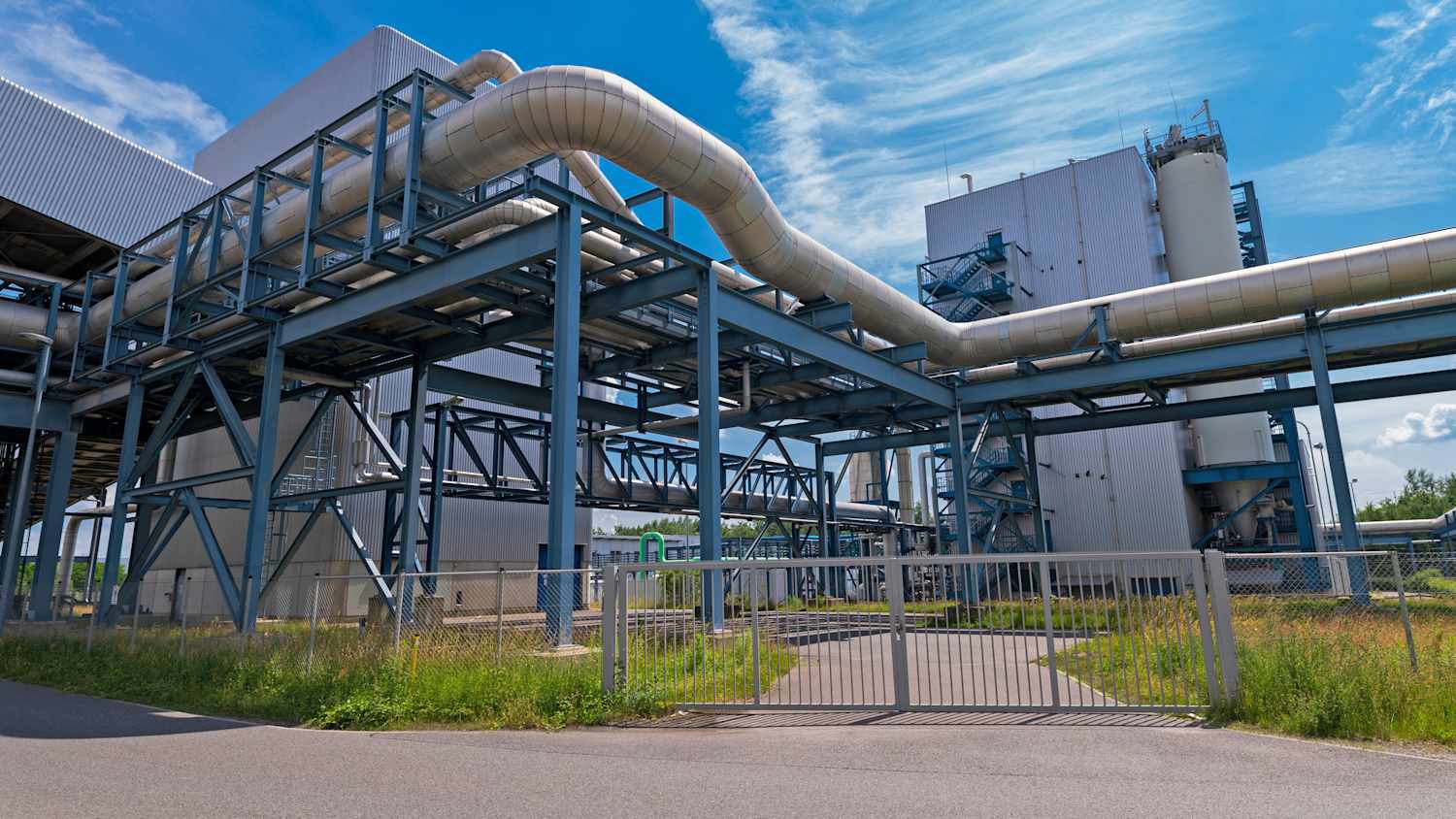 Rohrleitung eines Industriewerks