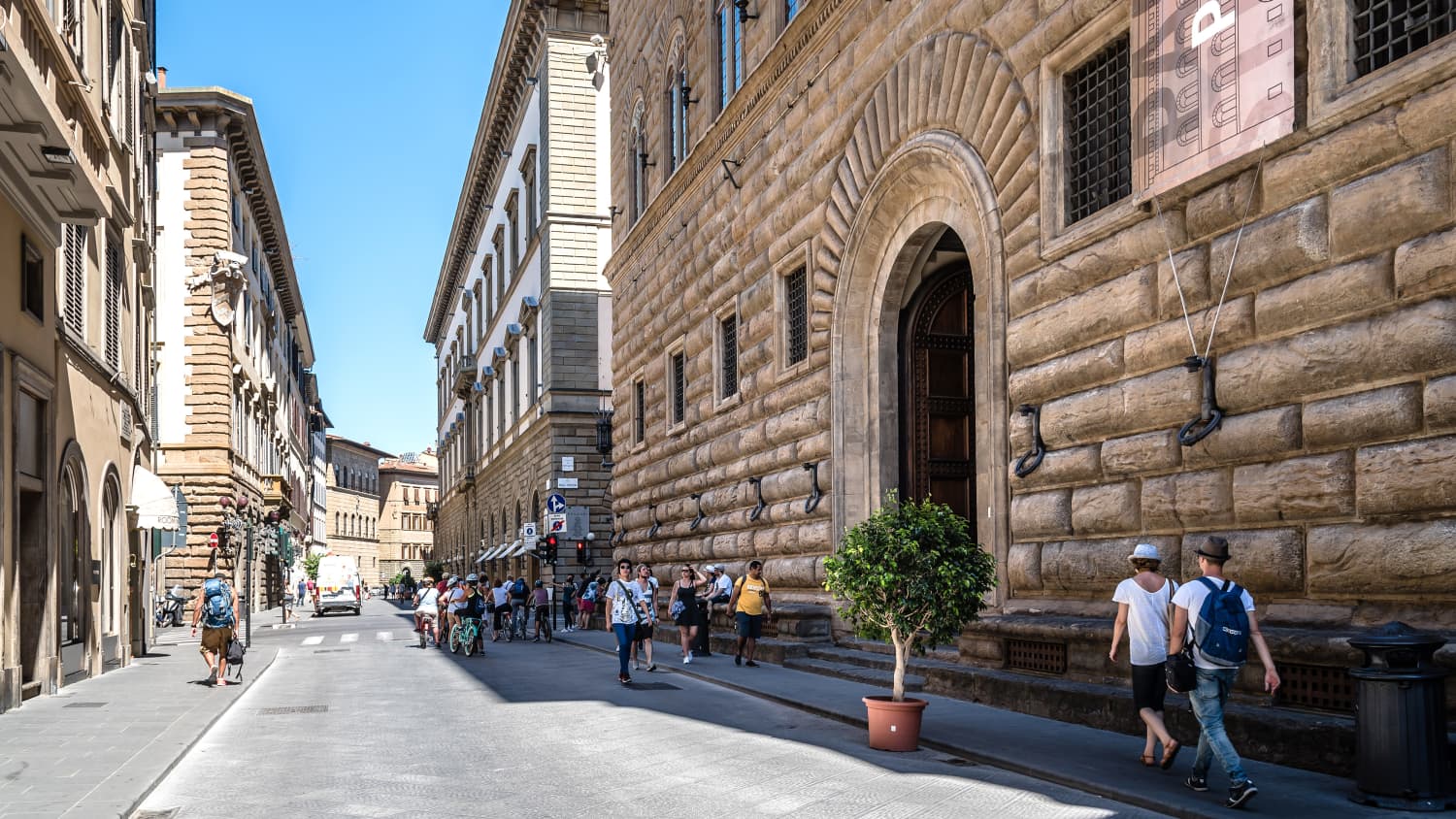 Außenansicht des Palazzo Strozzi