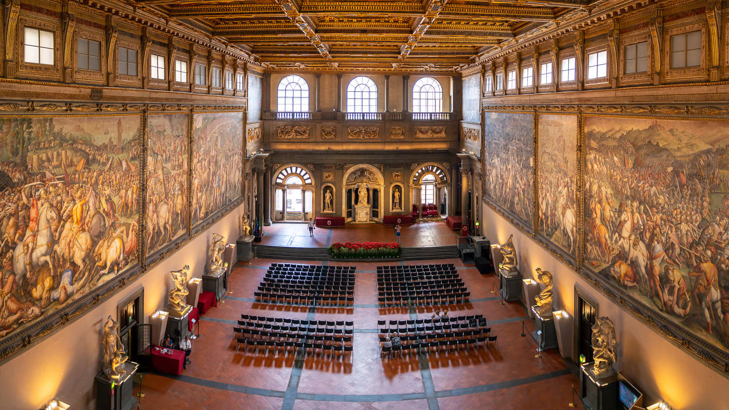 Salone dei Cinquecento im Palazzo Vecchio in Florenz