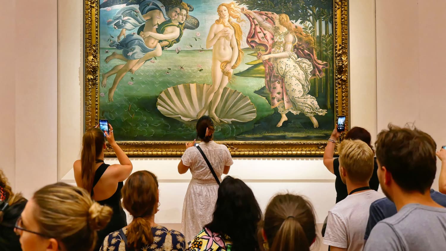 Sandro Botticellis Geburt der Venus in den Uffizien in Florenz