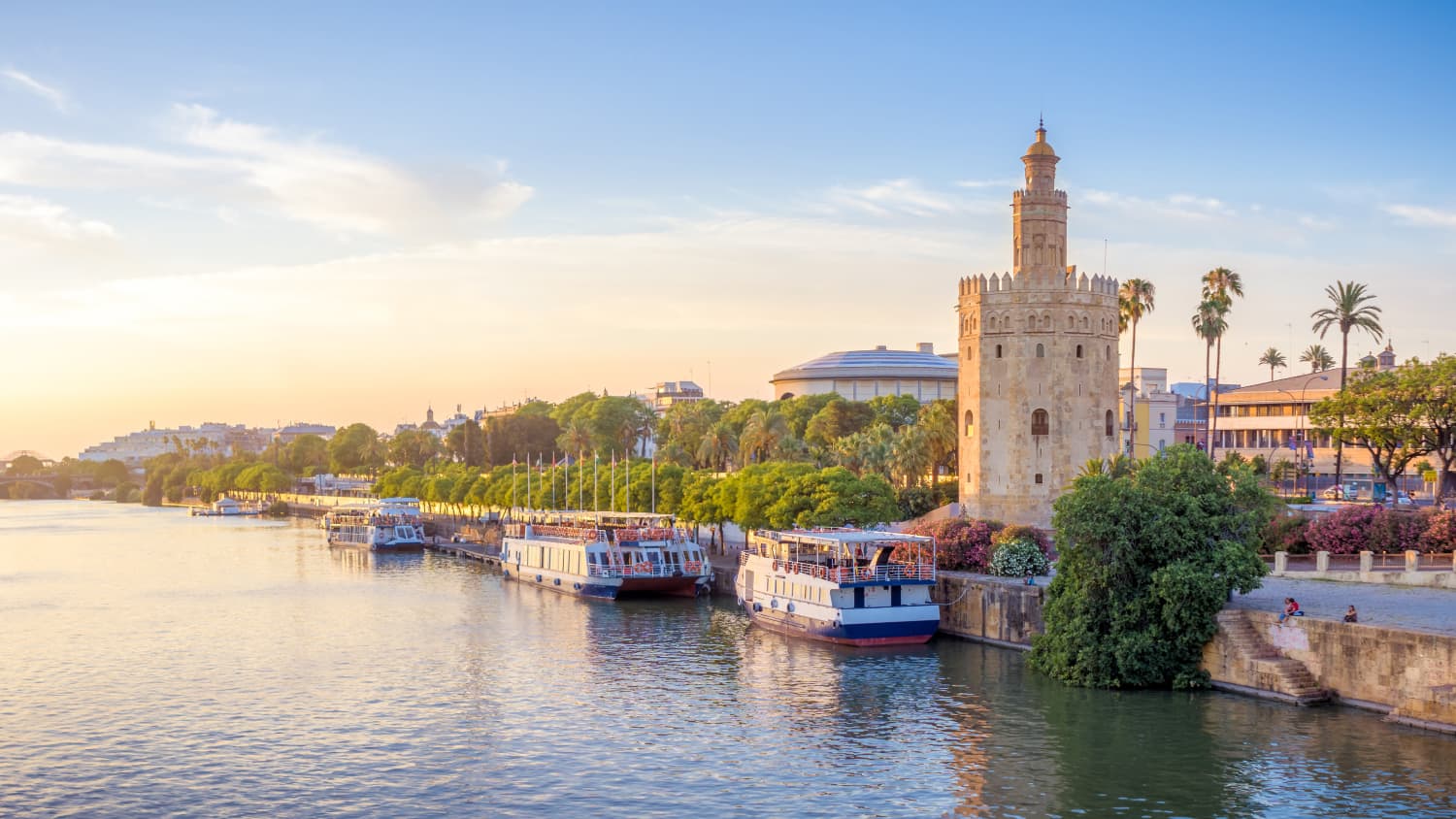 Fluss in Sevilla mit Blick auf Quadalquivir