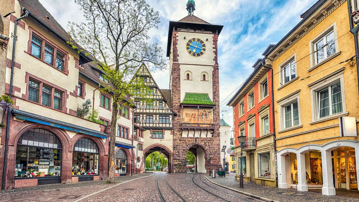Schwabentor und MArtinstor in der Freiburger Altstadt