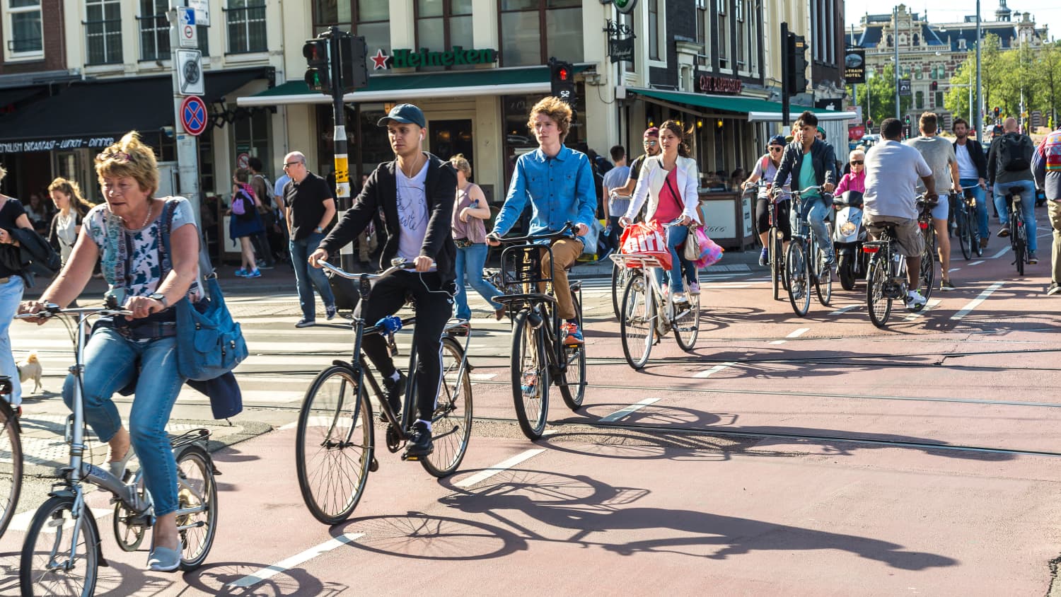 Radfahrer in Amsterdam