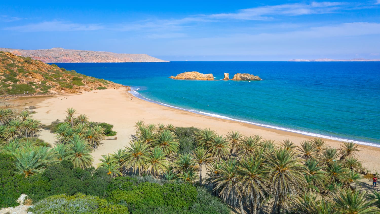 Der Palmenstrand Vai auf Kreta