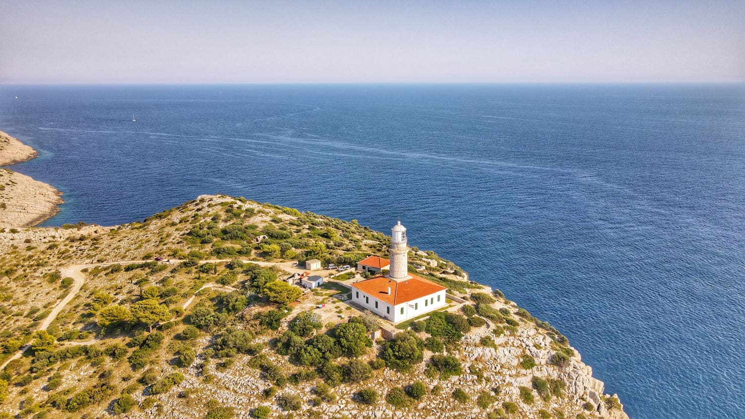 Leuchtturm Cape Struga auf der Insel Lastovo in Kroatien