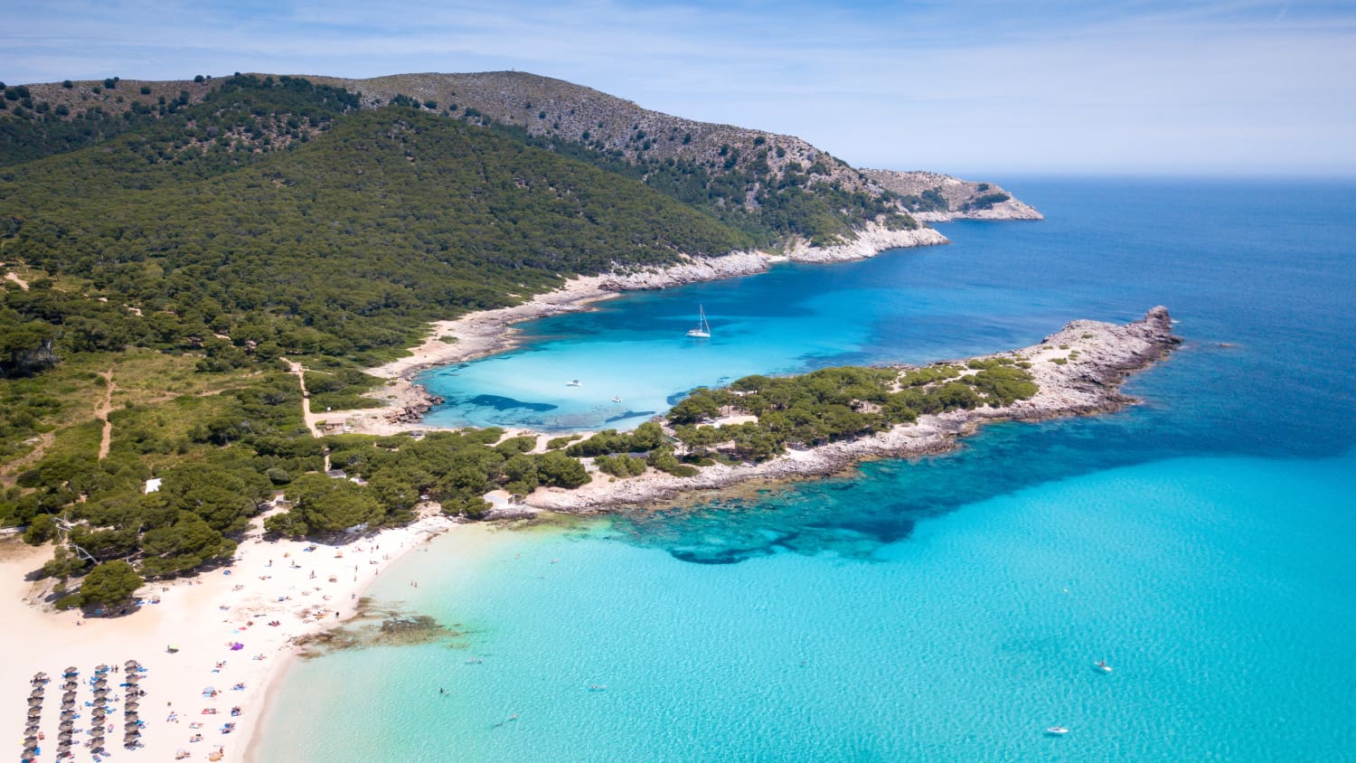Der schöne Strand Cala Agulla auf Mallorca