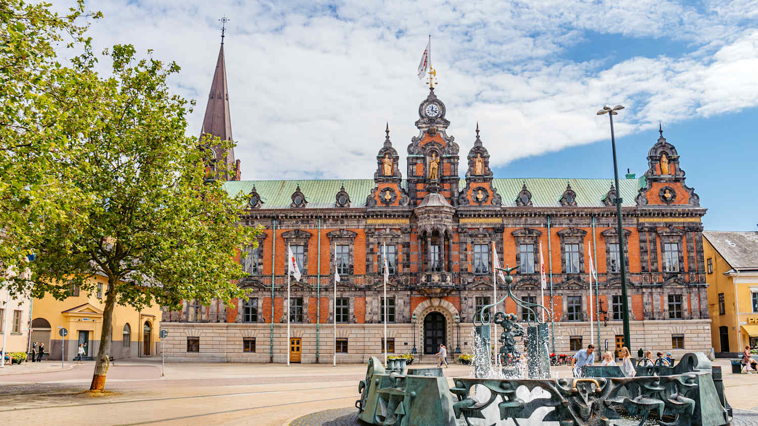 Außenansicht des Rathaus von Malmö