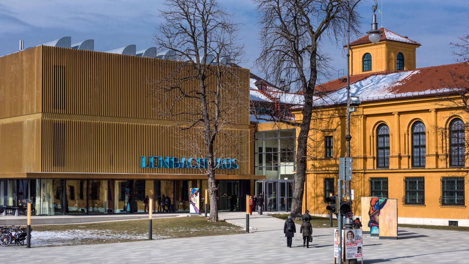 Das Lehnbachhaus in München im Winter