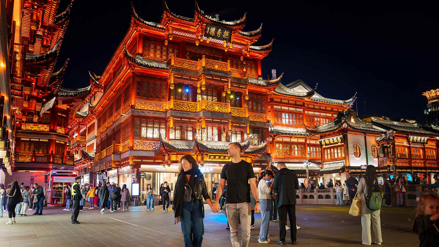 Paar in Shanghai