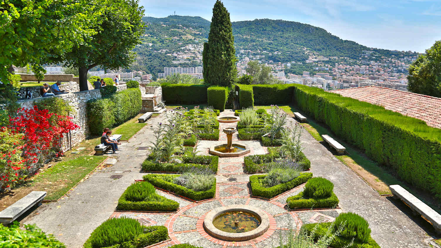 Der Garrten des Klosters Cimiez in Nizza