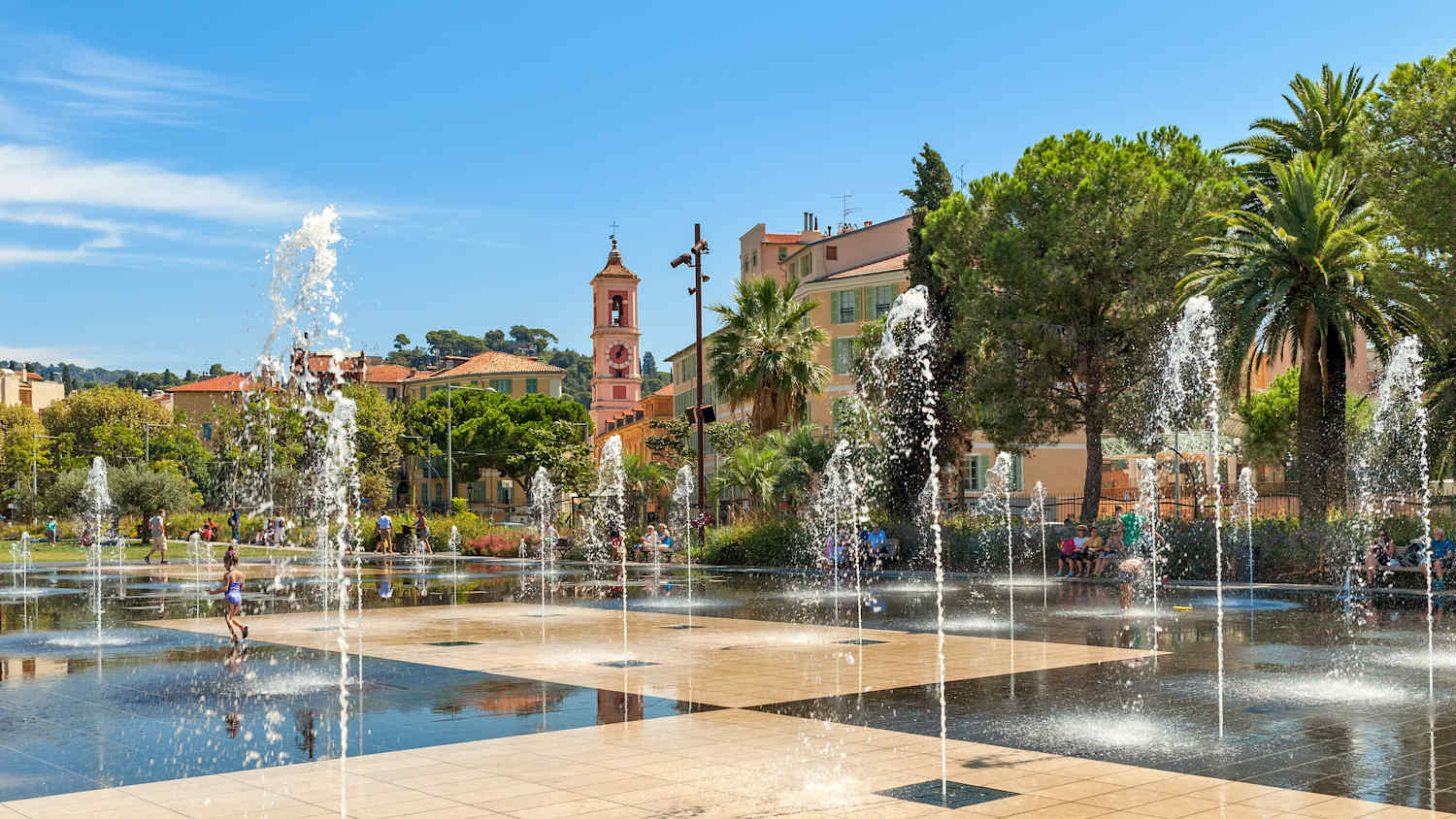 Die Promenade du Paillon in Nizza