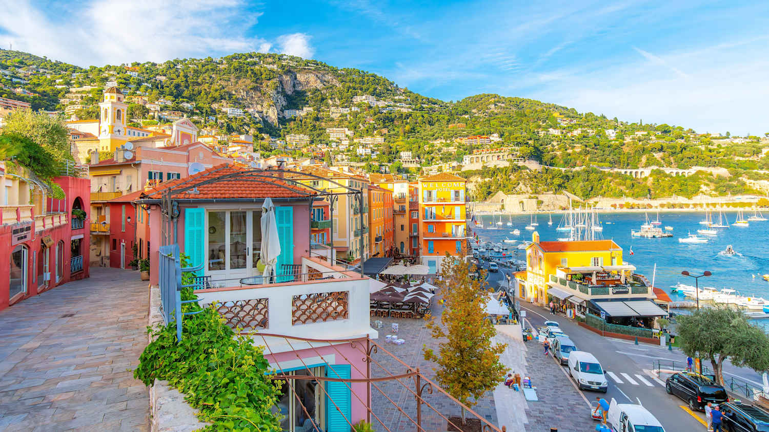 Die Luxusortschaft Villefranche sur Mer bei Nizza