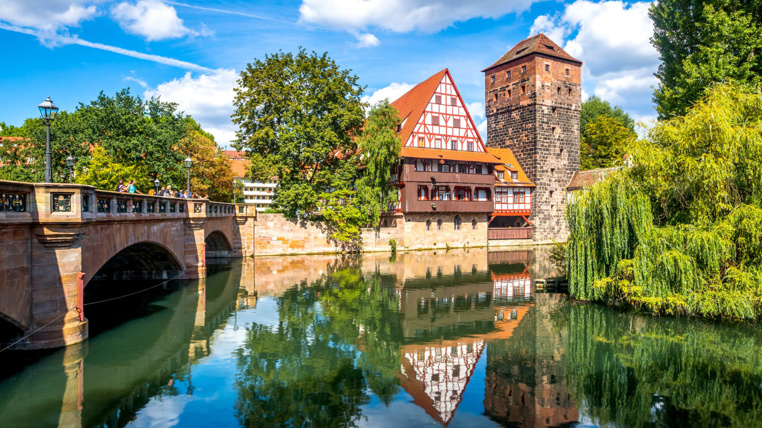 Blick auf den Weinstadel in Nürnberg