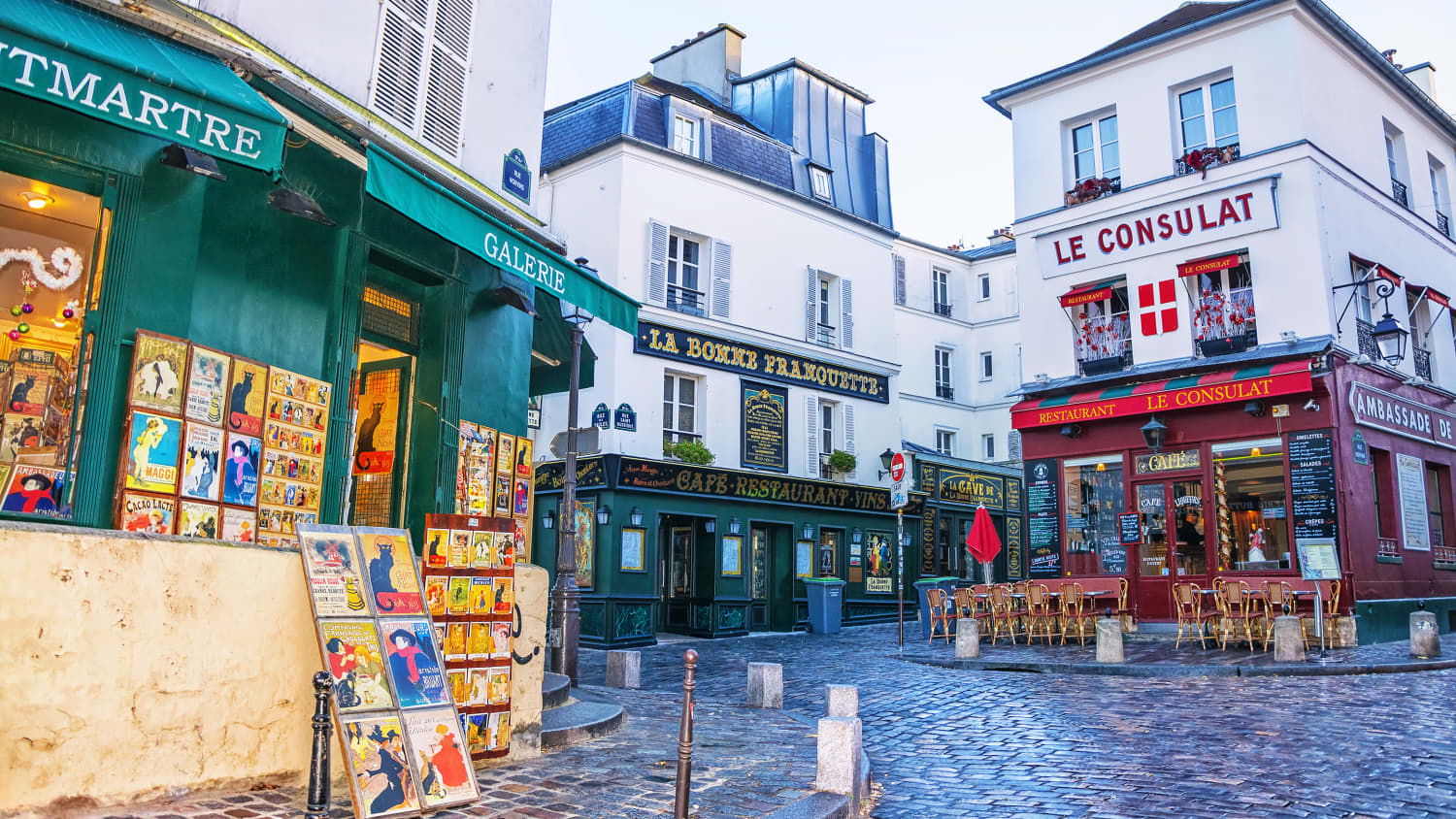 Gassen im Pariser Stadtteil Montmartre