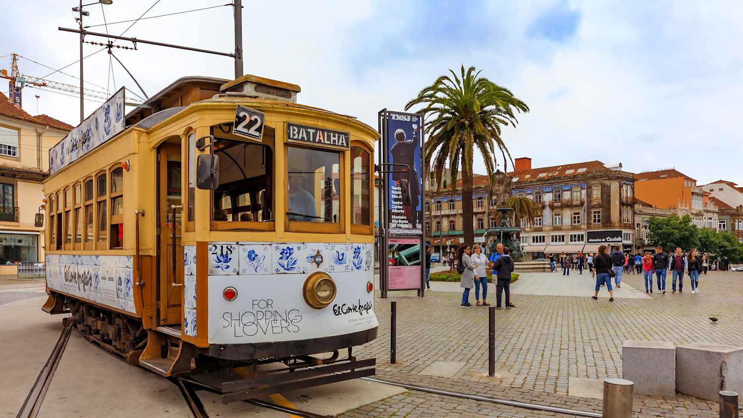 Alte Trambahn in Porto