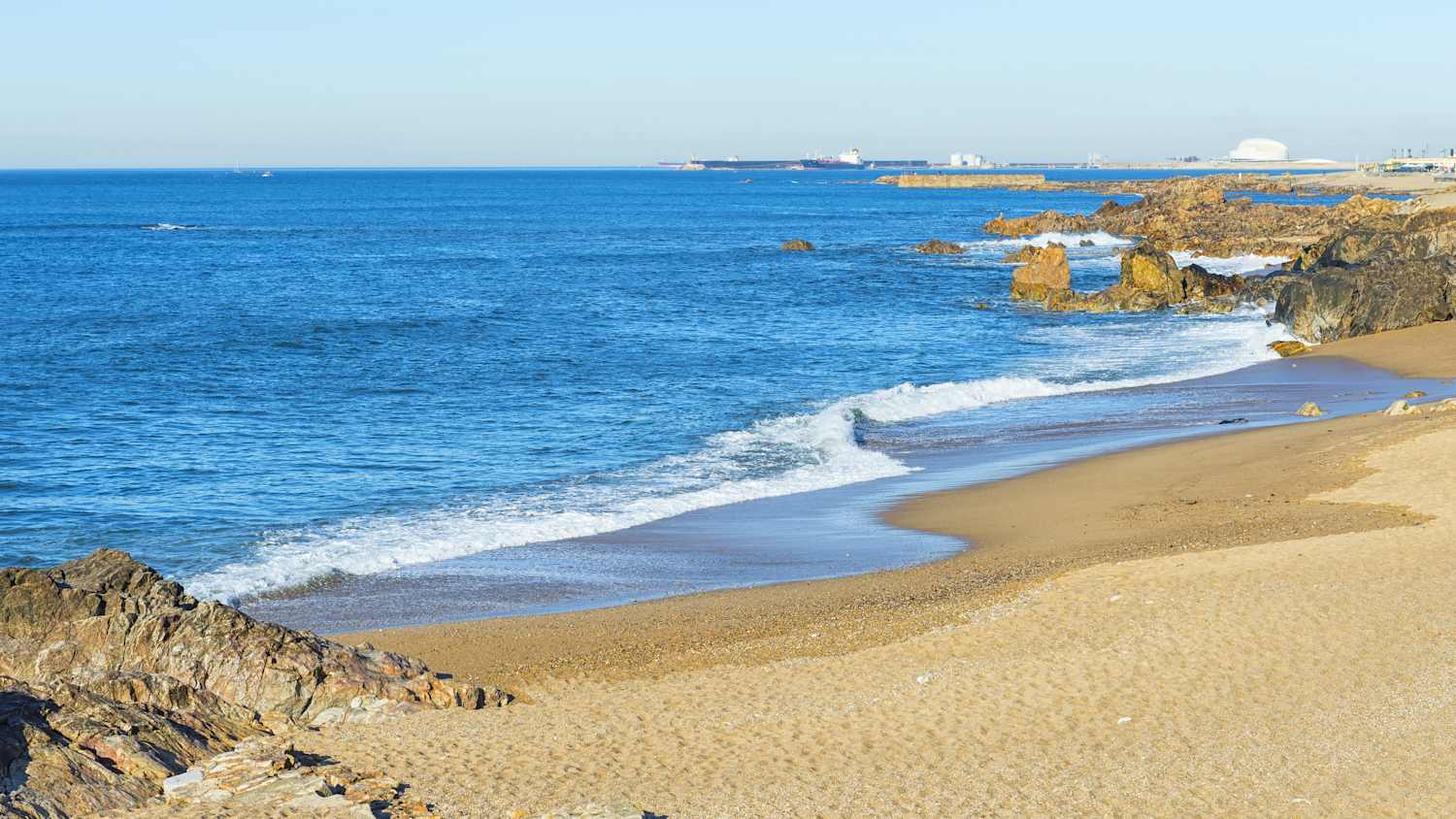 Strand Foz do Douro in Porto