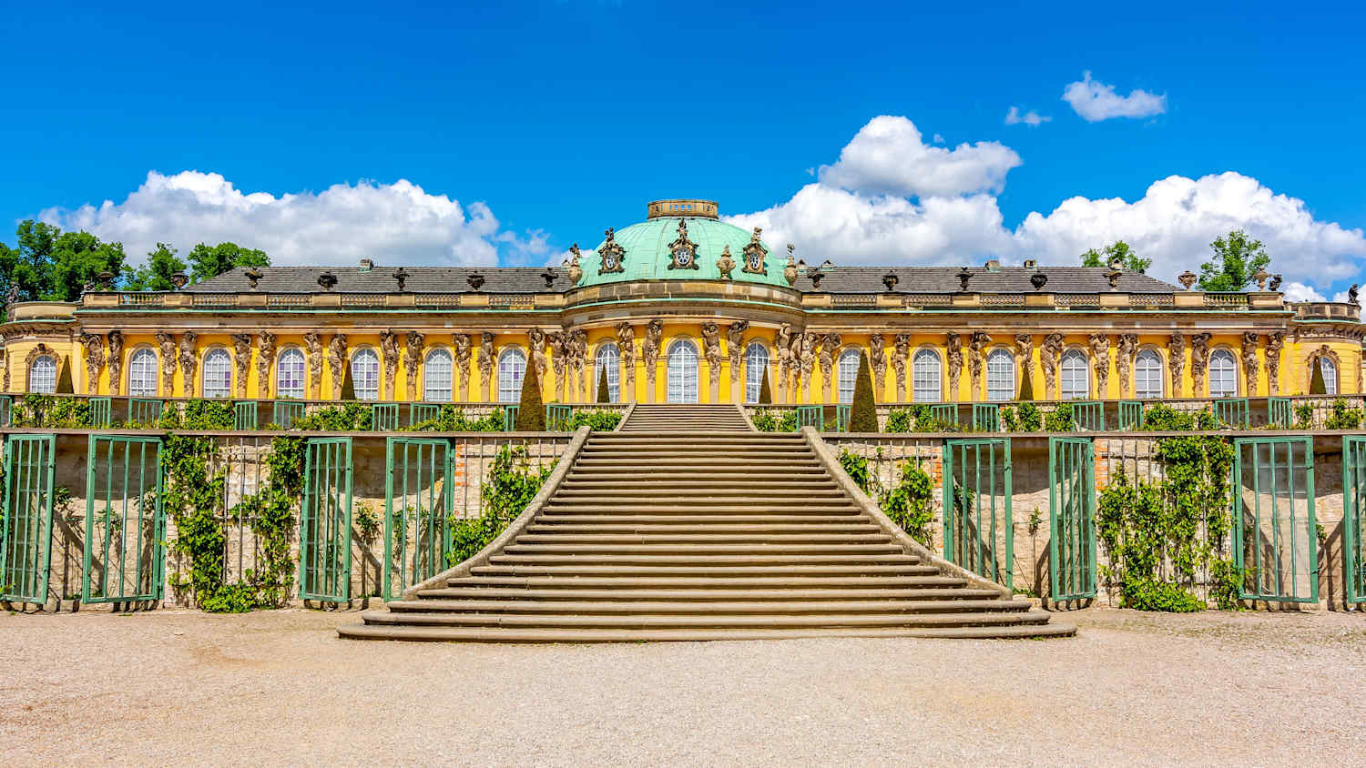 Aufnahme des Schloss Sanssouci in Potsdam