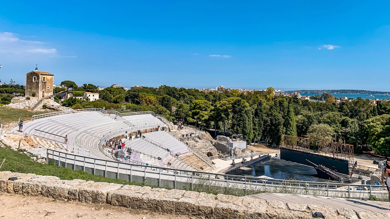 Das griechische Theater Syrakus auf Sizilien