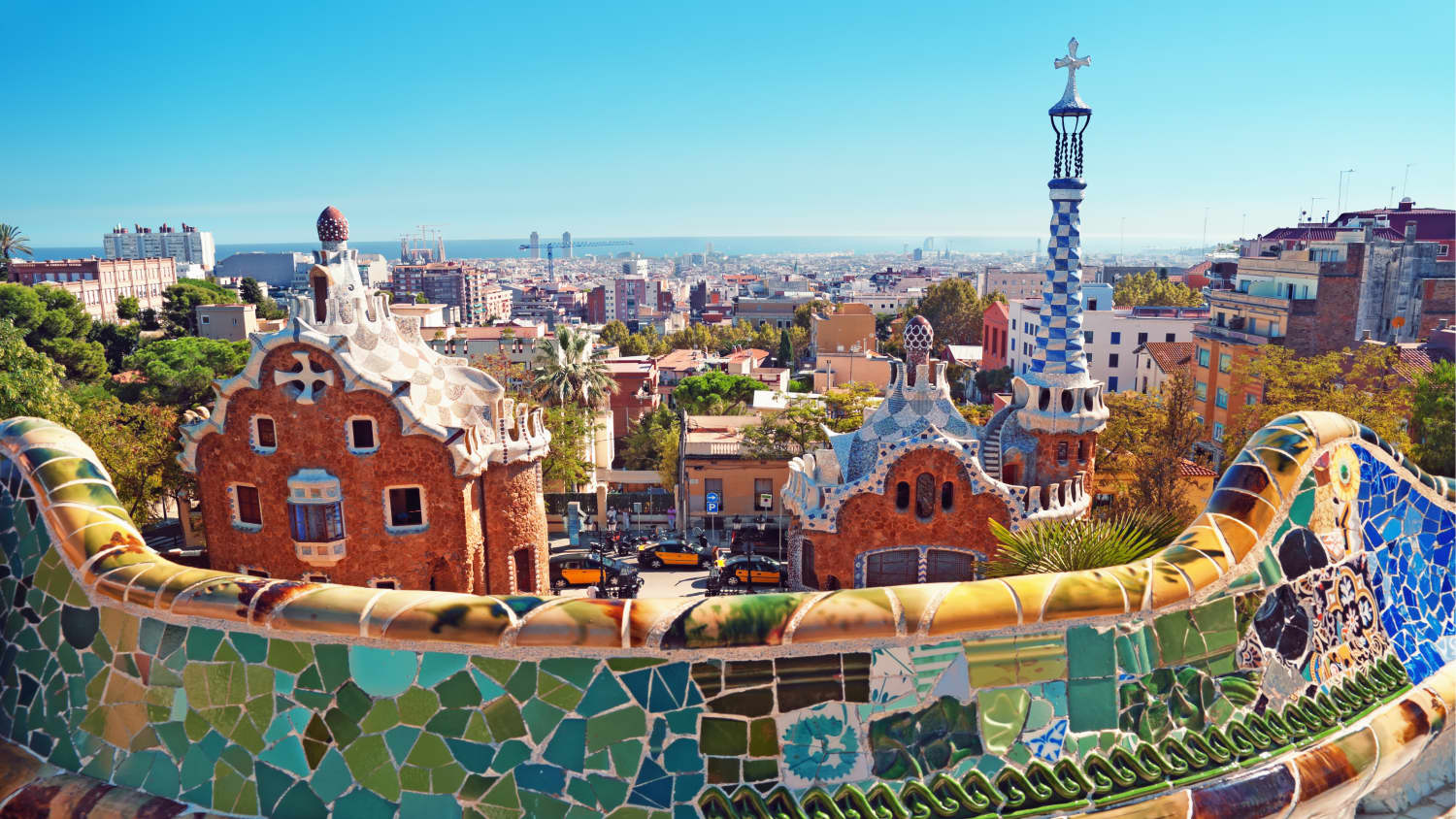 Park Guell vom Architekten Gaudi in Barcelona