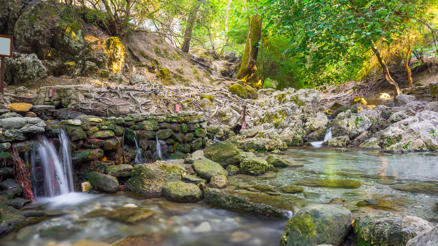 Die sieben Quellen von Epta Piges auf der Insel Rhodos